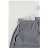 Spodnie męskie CASUAL szare z prostą nogawką i regulacją w pasie