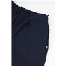 Spodnie męskie CASUAL granatowe z prostą nogawką i regulacją w pasie