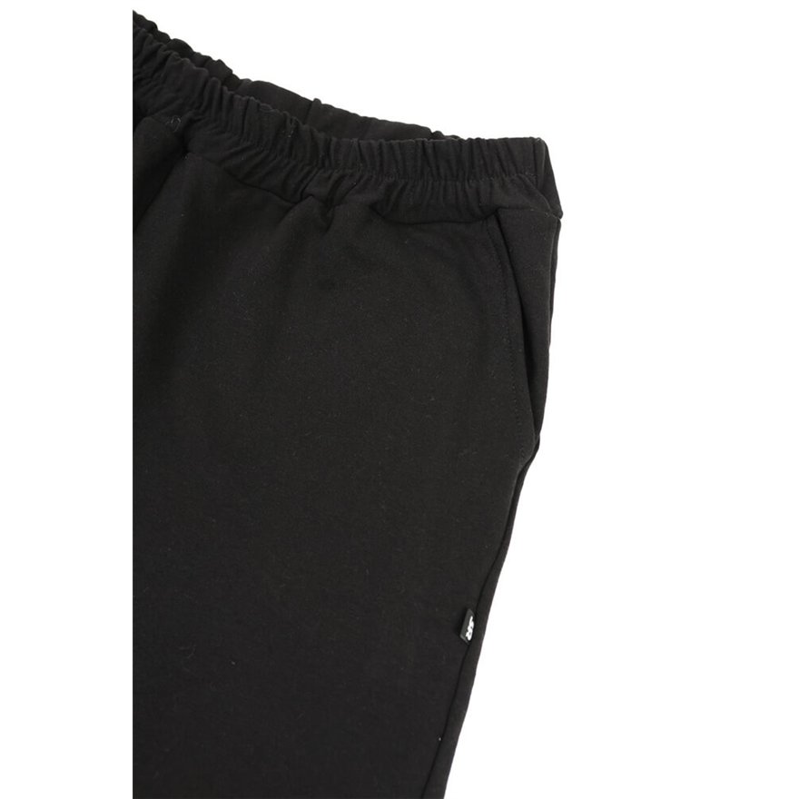 Spodnie ocieplane męskie MOVE czarne na meszku ze ściągaczami regulowane w pasie