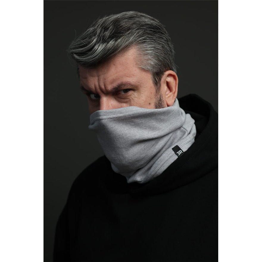 Merino komin męski szary 100% wełna, one size