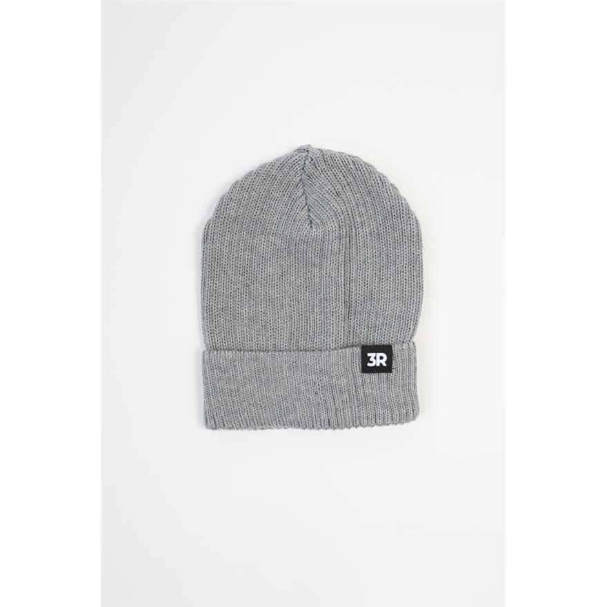 Merino czapka męska szara 100% wełna